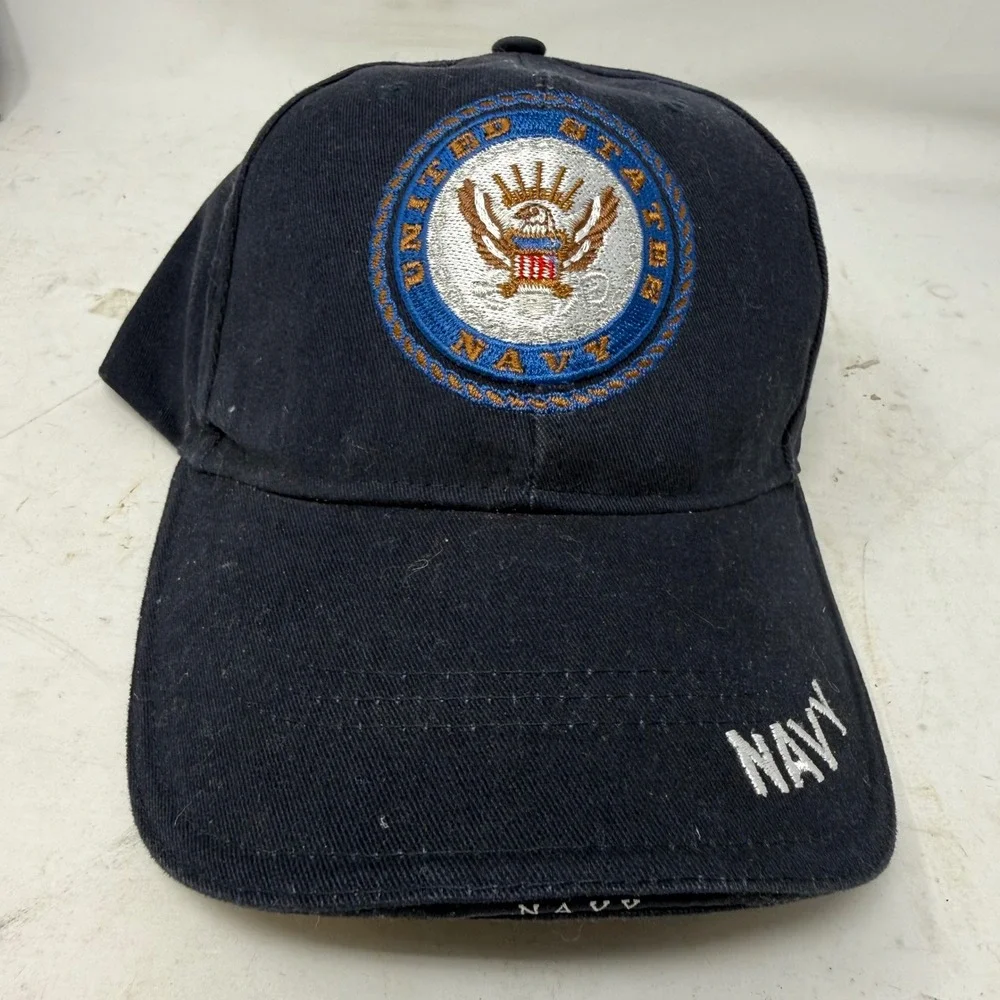 Rothco US Navy Hat Mens Blue Embroidered Military Seal Adjustable Baseball Cap